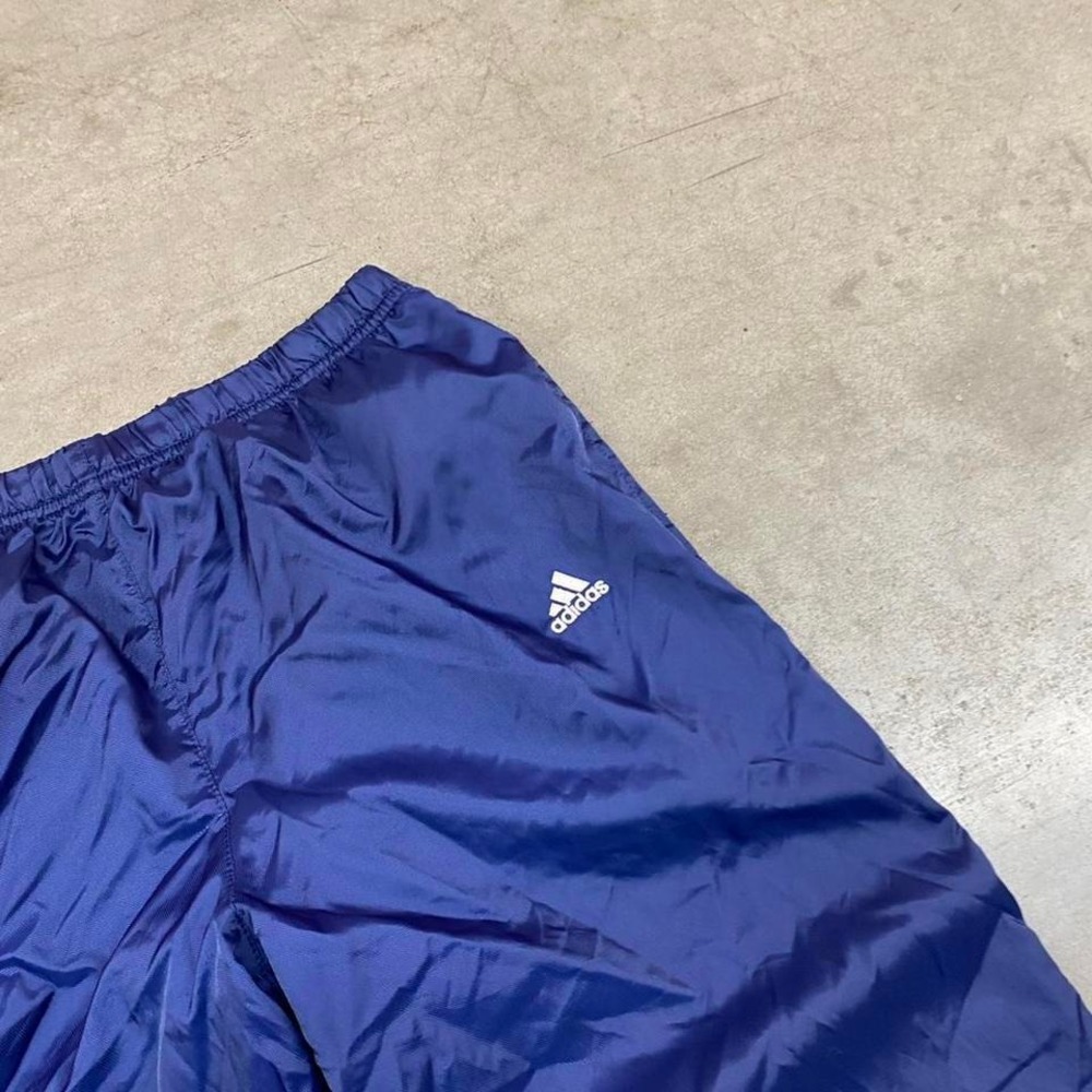 Navy blue Adidas track pants with drawstring waist and‎ embroidered logo adidas - Picture 2 of 8